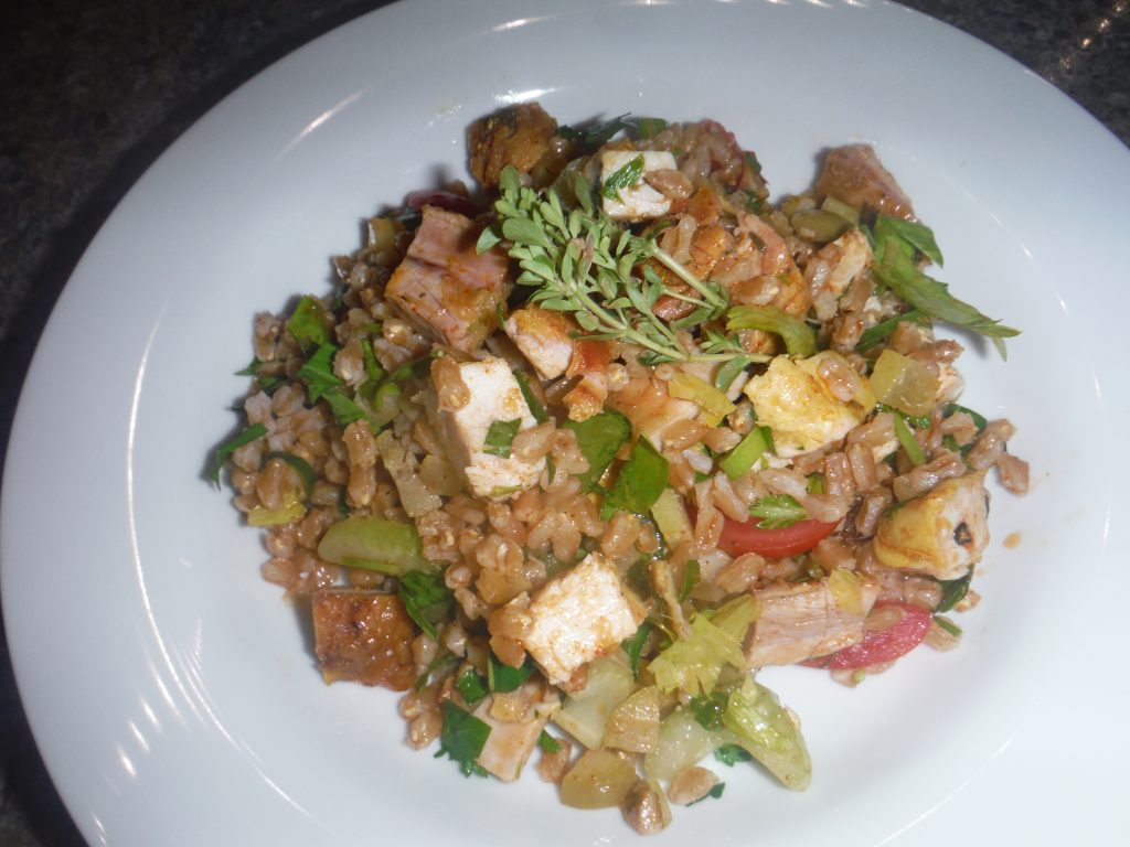 Farro Salad with Moroccan Spices