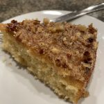 Coconut Cake with Broiled Brown Sugar Topping